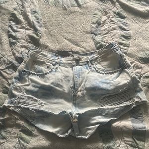 Jean Cut Off Booty Shorts
